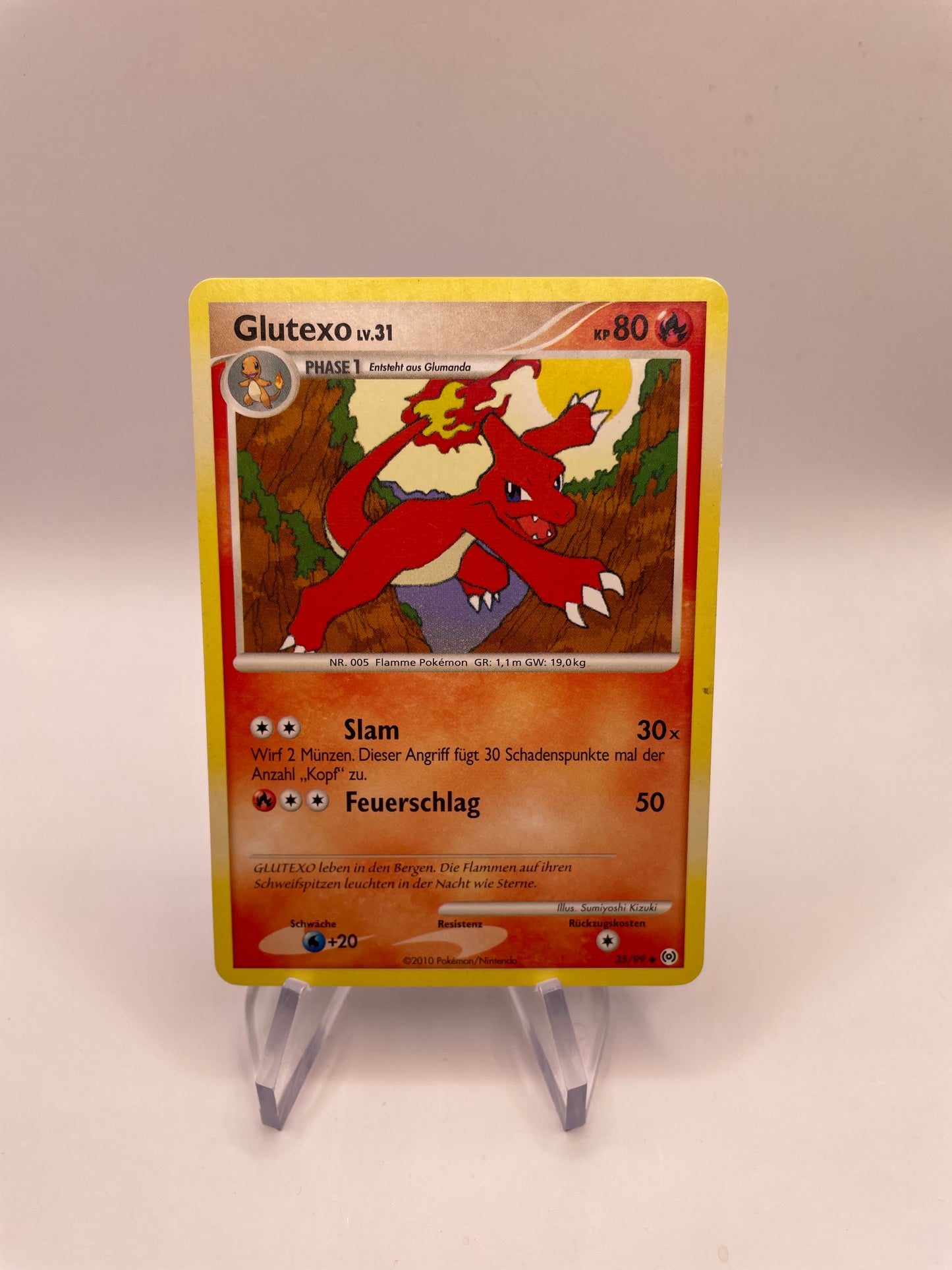 Pokemon Karte Glutexo 35/99 Deutsch