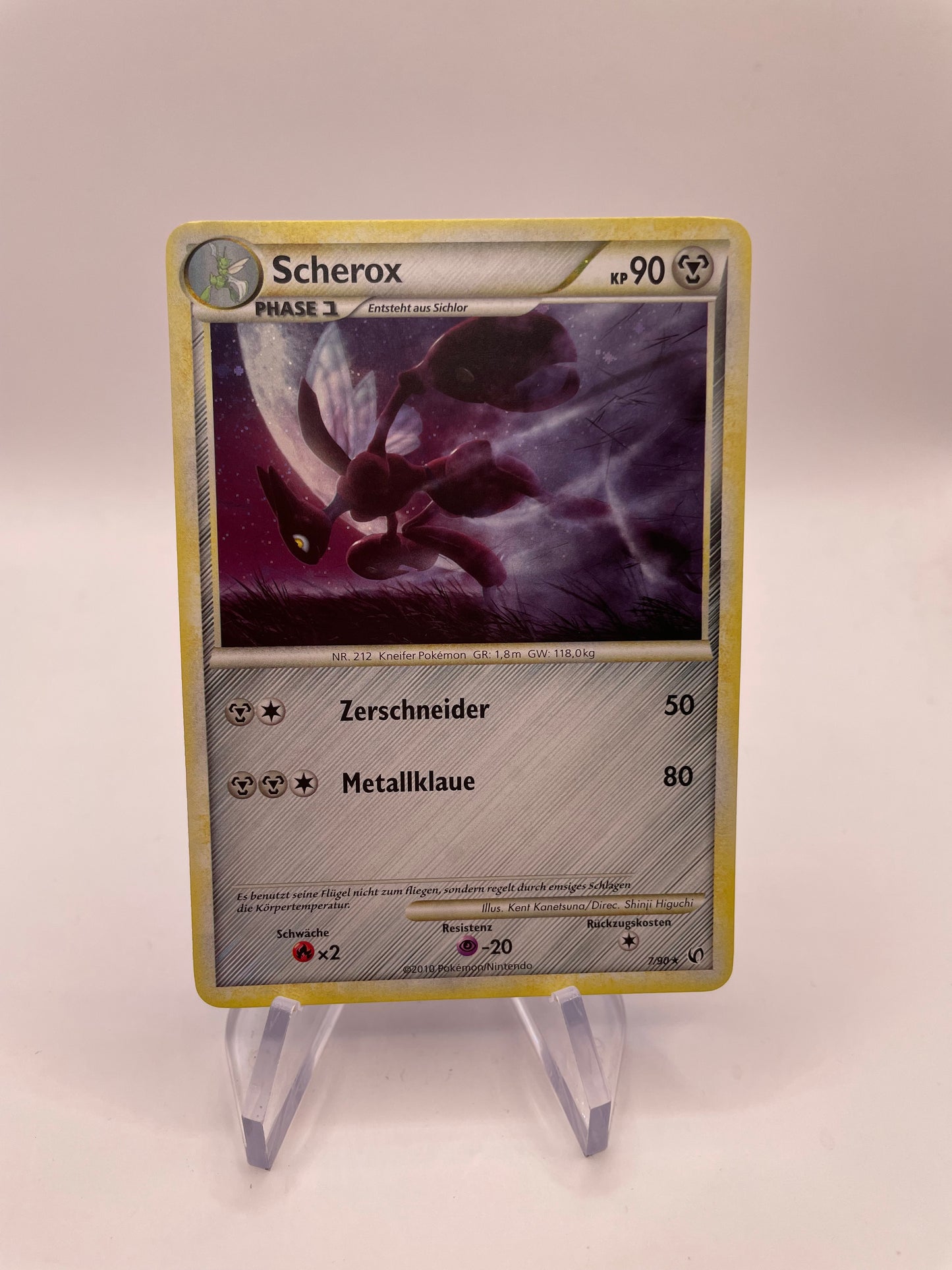 Pokemon Karte Holo Scherox 7/90 Deutsch