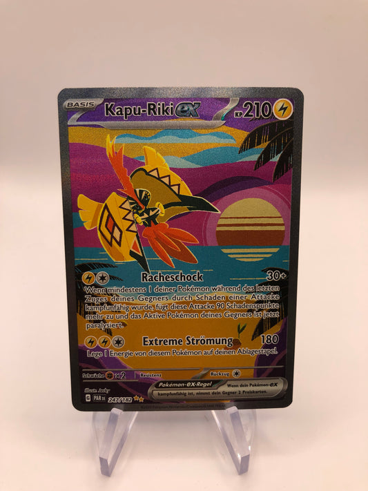 Pokemon Karte Alt-Art EX Kapu-Riki 247/182 Deutsch