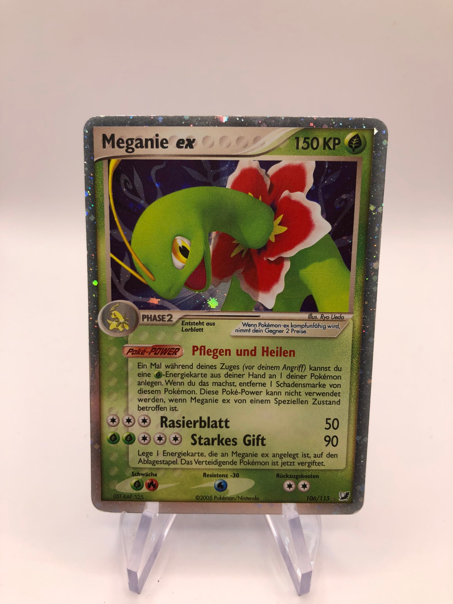 Pokemon Karte EX Meganie 106/115 Deutsch