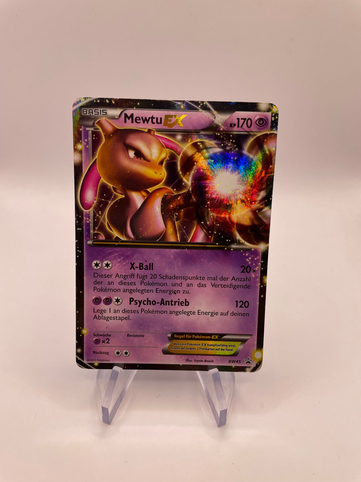Pokemon Karte EX Promo Mewtu BW45 Deutsch