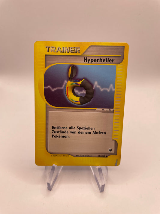 Pokemon Karte e-Series Trainer Hyperheiler 154/165 Deutsch