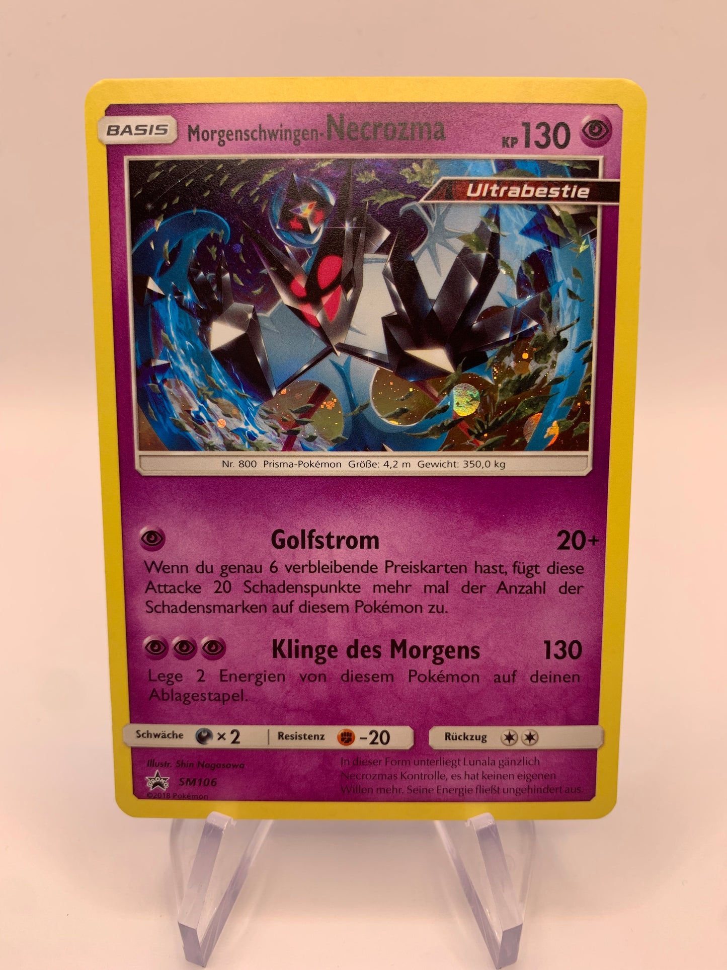 Pokemon Karte Promo Holo Morgenschwingen-Necrozma SM106 Deutsch