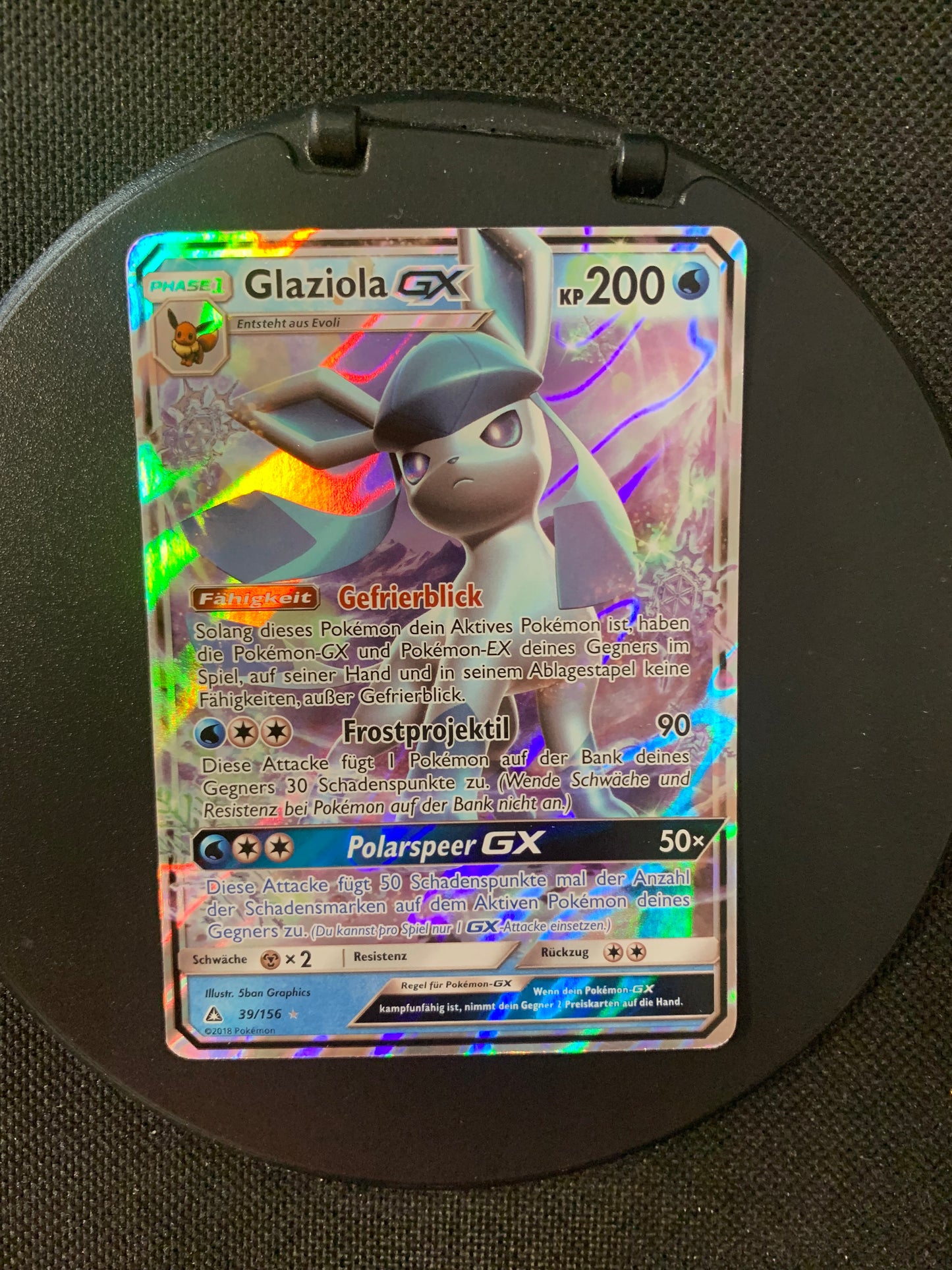 Pokémon Card GX Glaciola 39/156 German