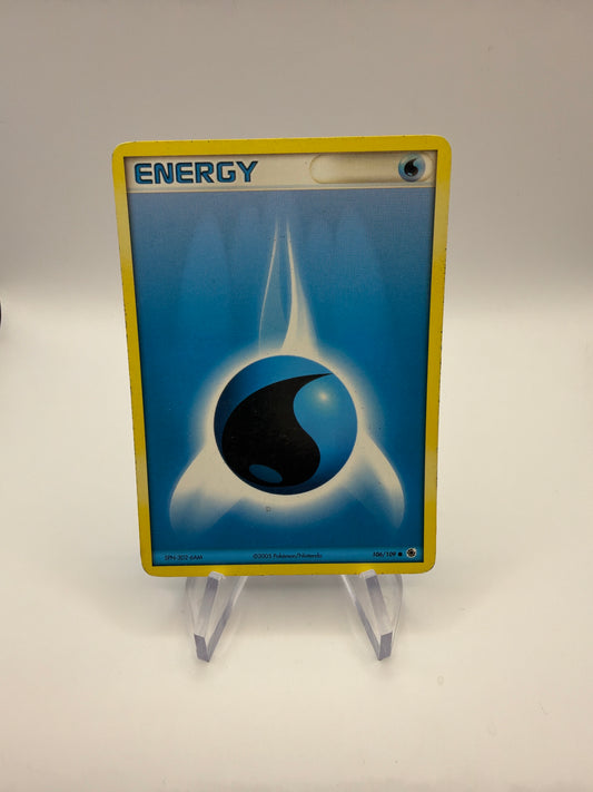 Pokemon Karte Wasser Energie 106/109 Englisch