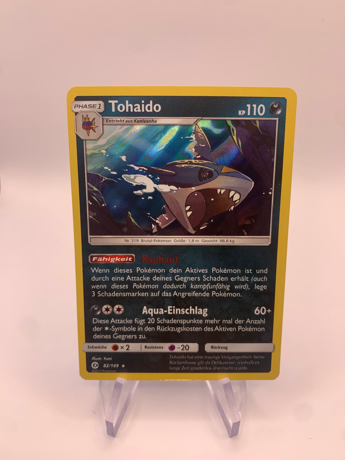 Pokemon Karte Holo Tohaido 82/149 Deutsch