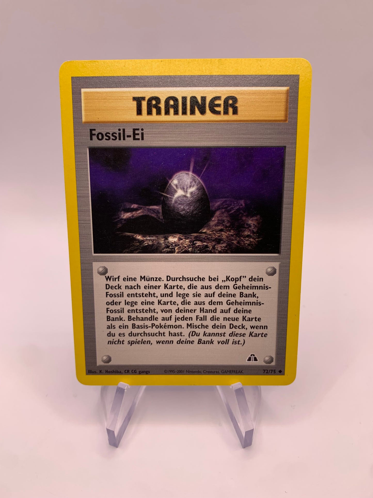 Pokemon Card Trainer Fossil Egg 72/75 Neo Discovery German