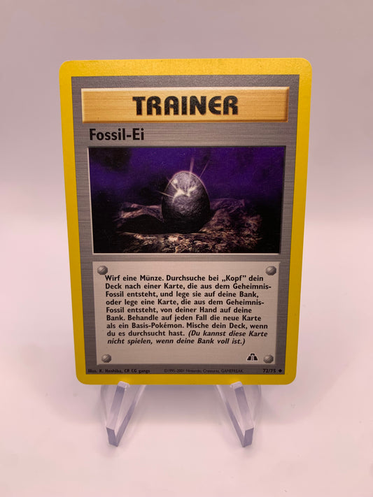 Pokemon Card Trainer Fossil Egg 72/75 Neo Discovery German