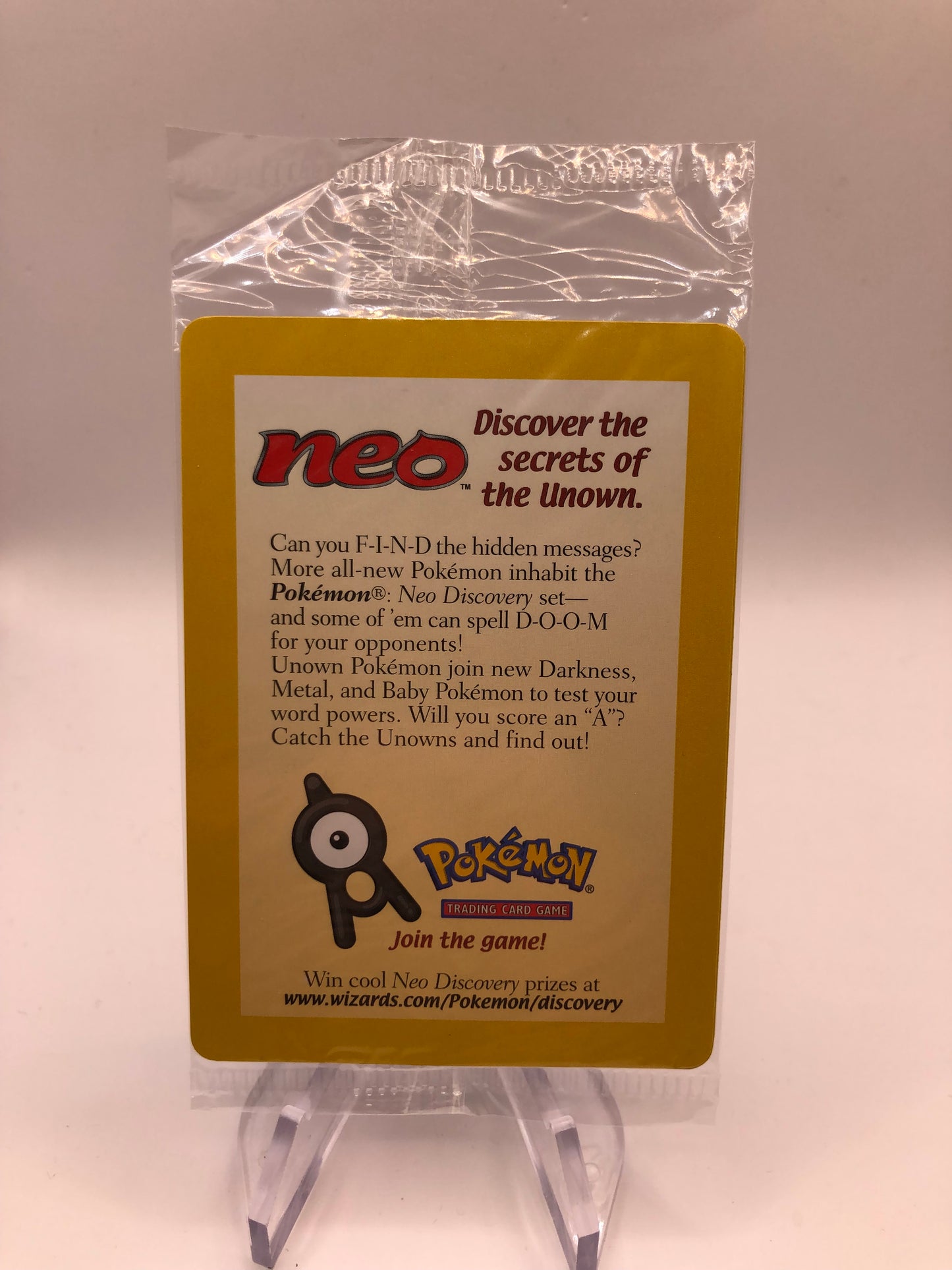 Pokemon Karte OVP Neo Black Star Promo Entei 34 Englisch