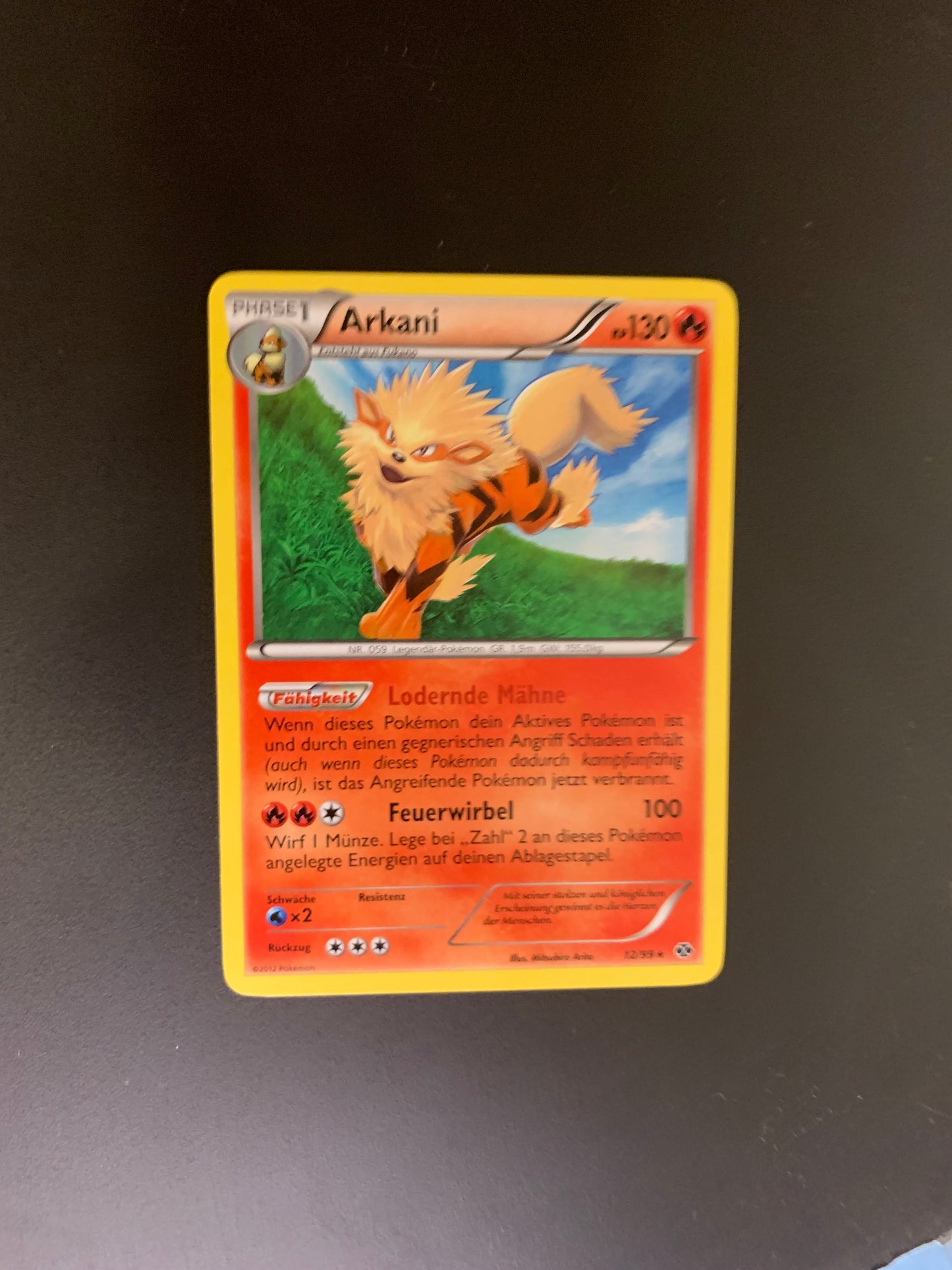 Pokemon Karte Arkani 12/99 Deutsch