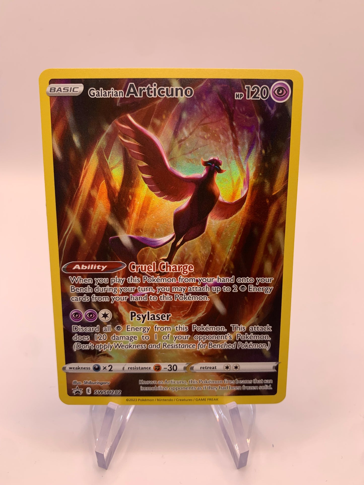 Pokemon Karte Promo Art-Rare Galar Arktos SWSH282 Englisch