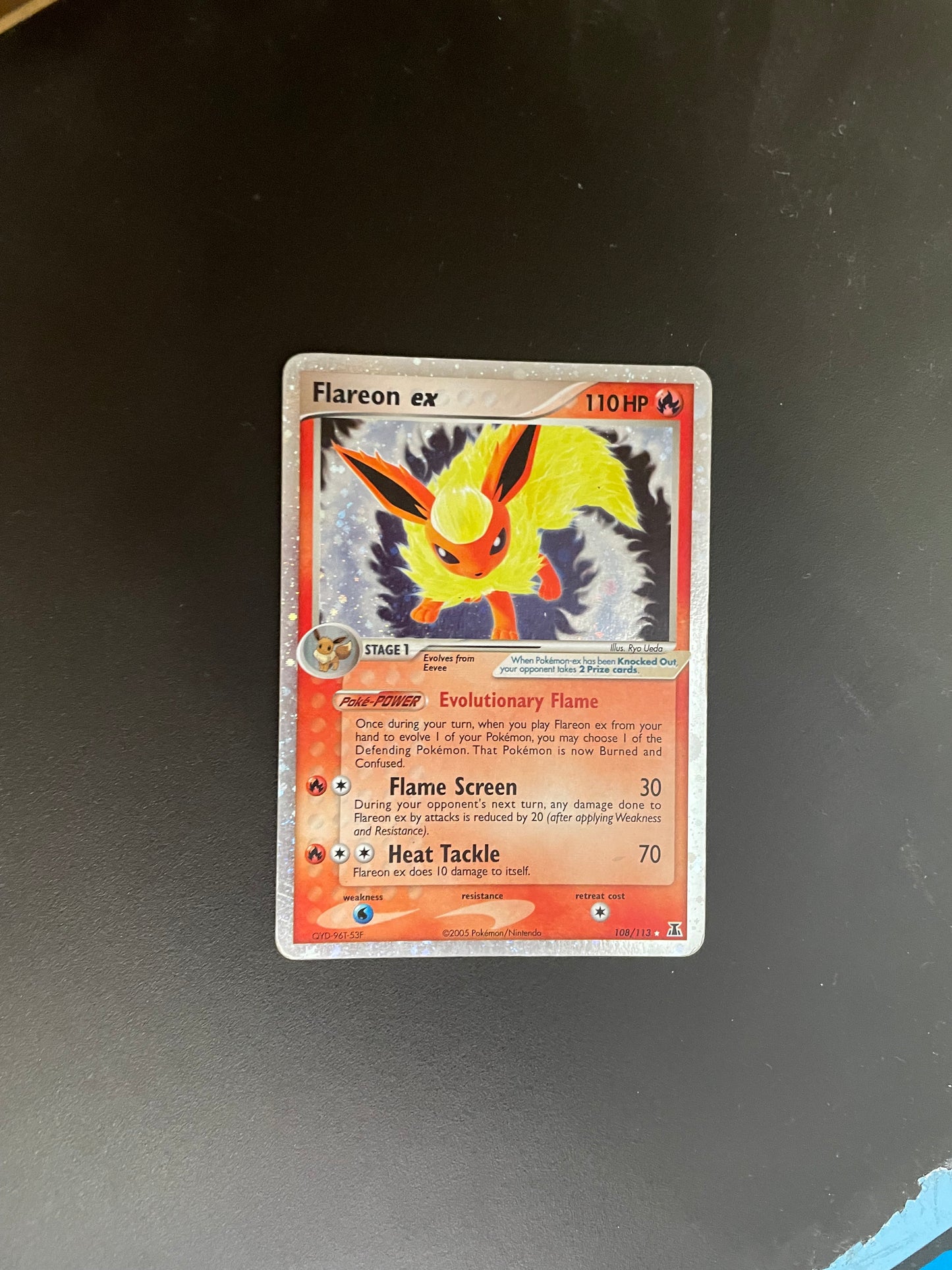 Pokemon Karte EX Flamara 108/113 Englisch