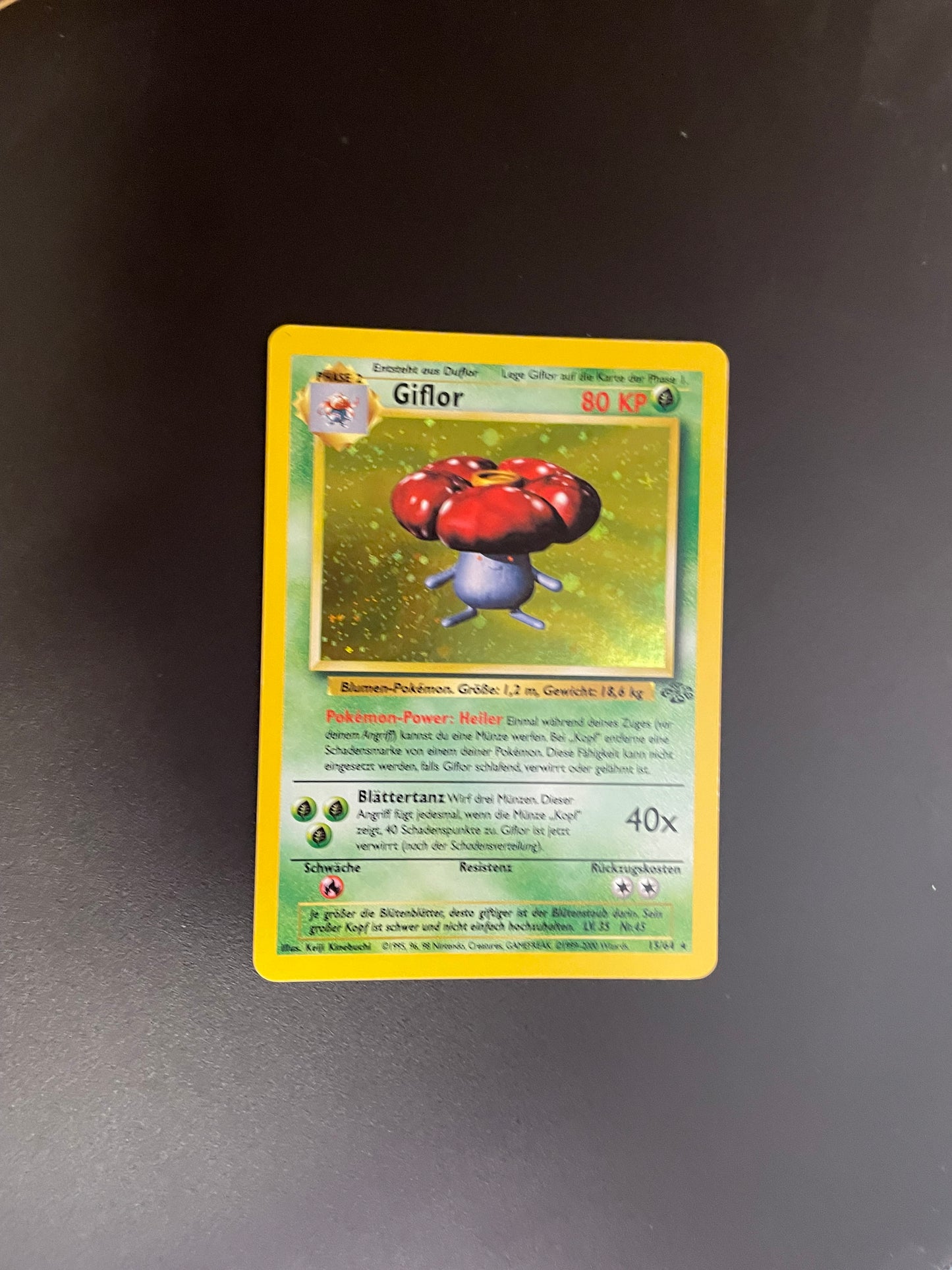 Pokemon Karte Holo Giflor 15/64 Deutsch
