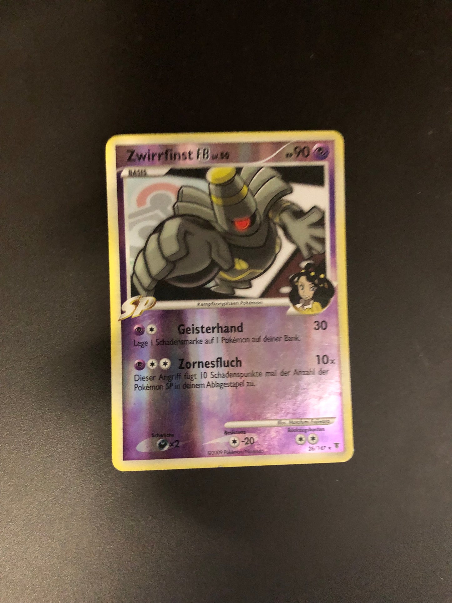 Pokemon Karte Revers Zwirrfinst 26/147 Deutsch
