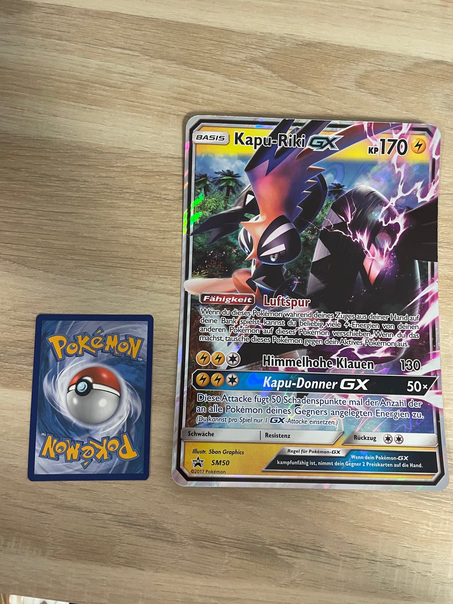Pokemon Karte GX XXL Kapu-Riki SM50 Deutsch