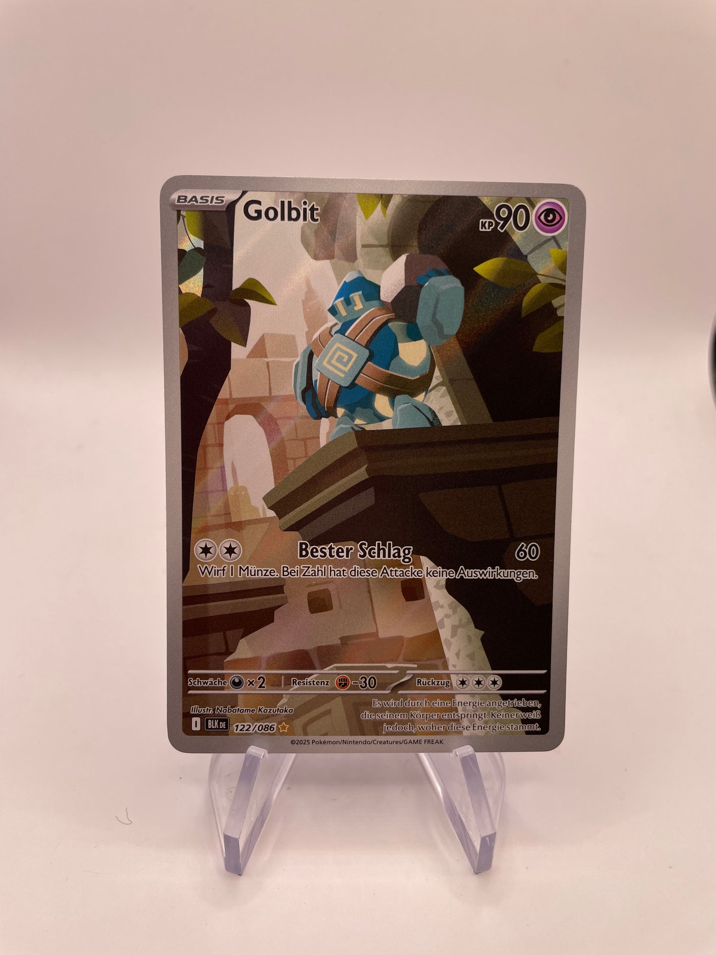 Pokémon Karte Art Rare Golbit 122/86 Deutsch