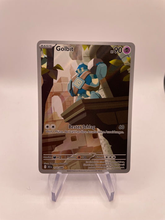 Pokémon Karte Art Rare Golbit 122/86 Deutsch