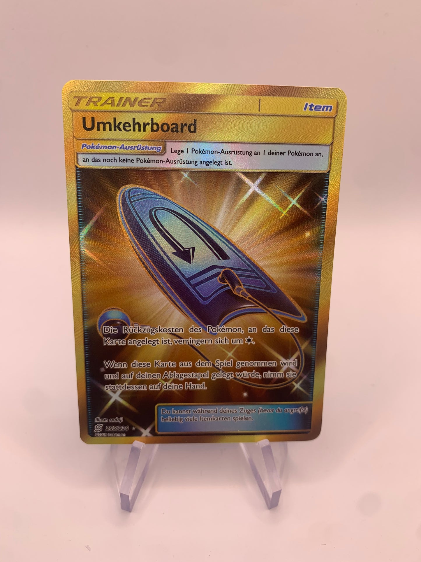 Pokemon Karte Gold Trainer Umkehrboard 255/236 Deutsch