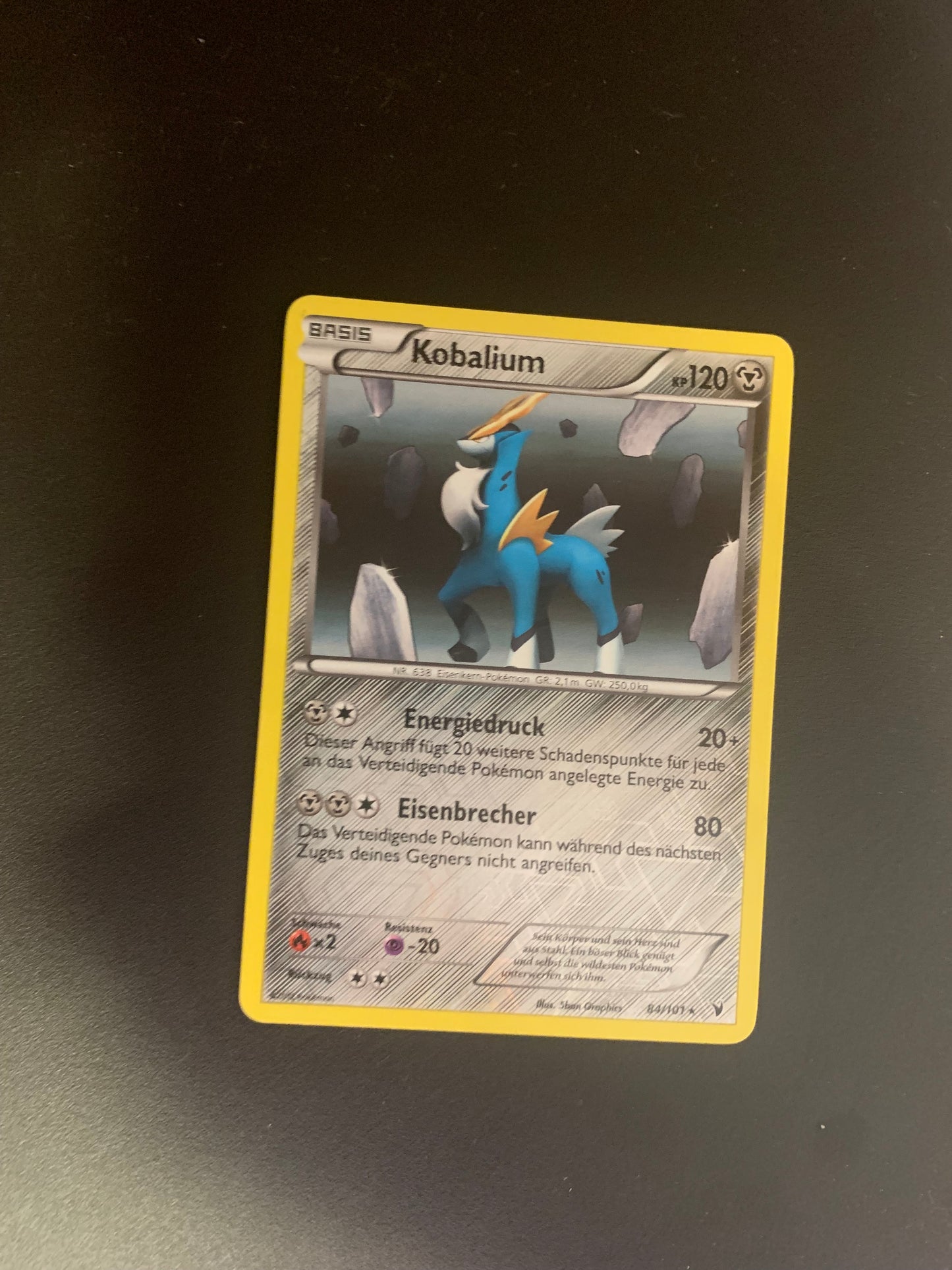 Pokemon Karte Reverse Kobalium 84/101 Deutsch