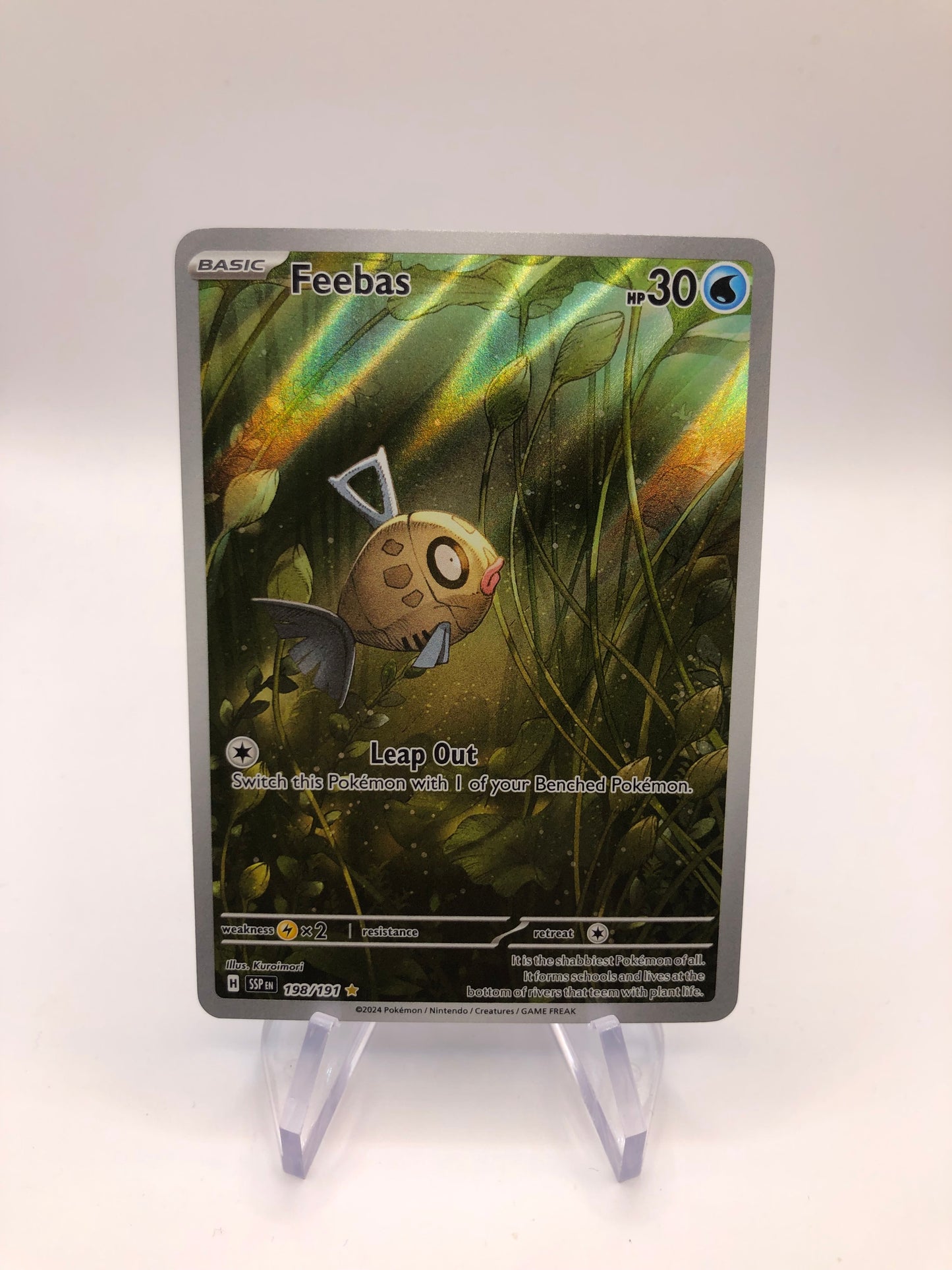 Pokemon Karte Art-Rare Barschwa 198/191 Englisch