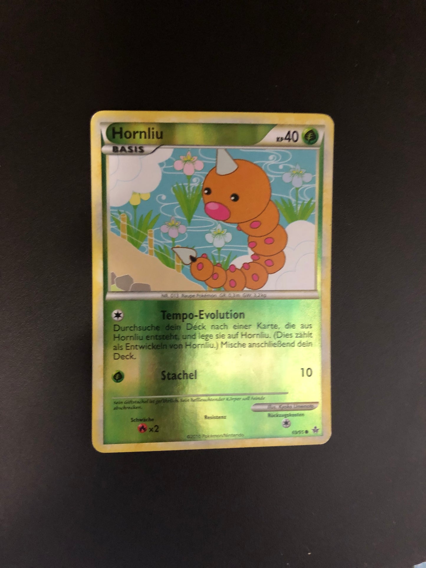 Pokemon Karte Revers Hornliu 69/95 Deutsch