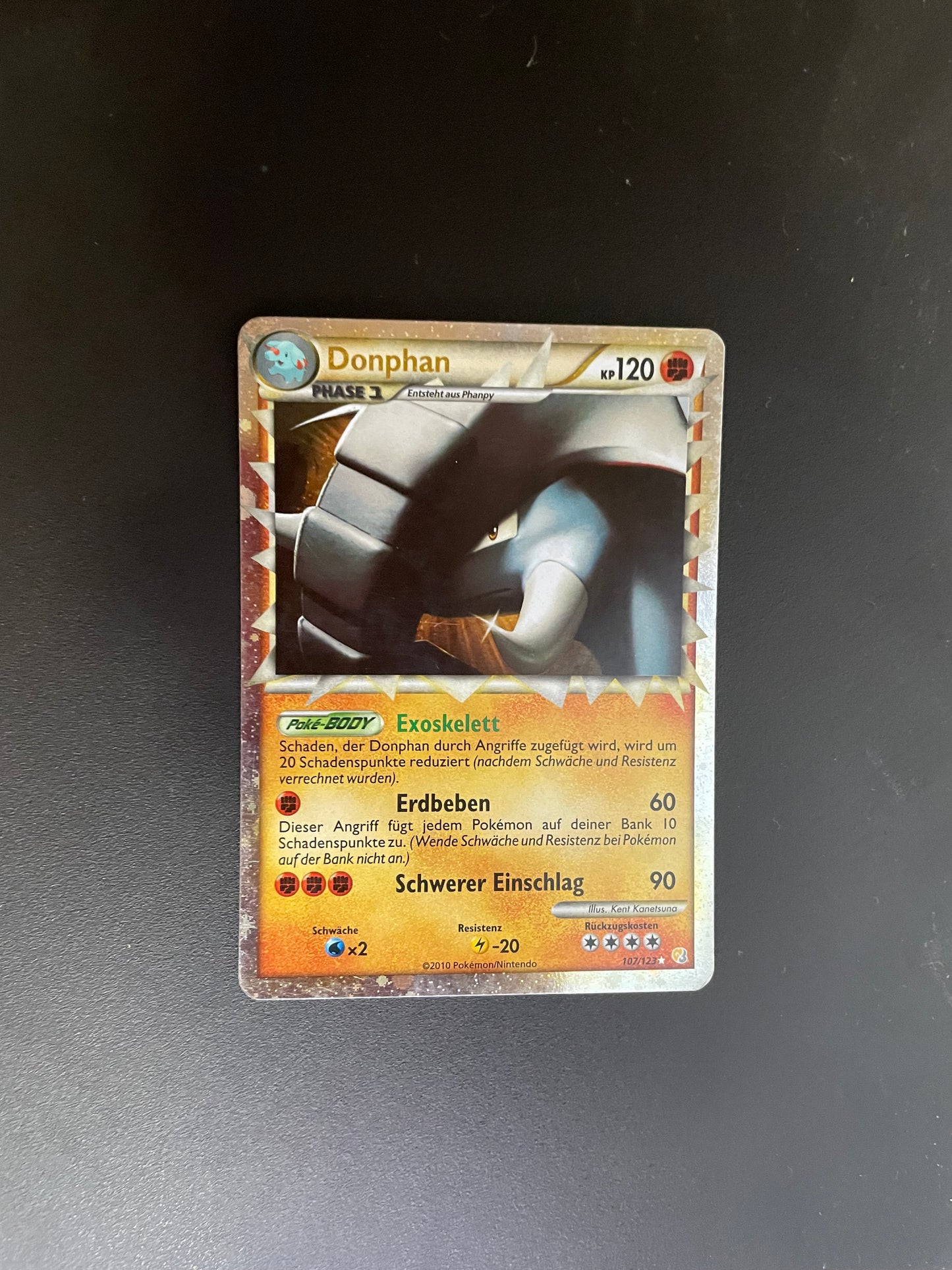 Pokemon Karte Prime Donphan 107/123 Deutsch