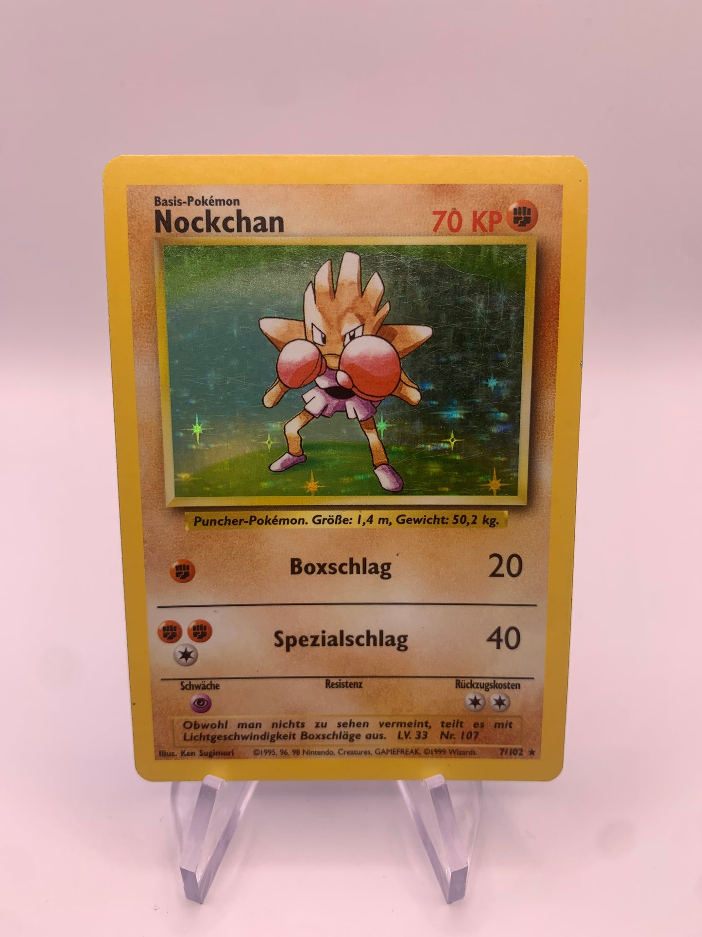 Pokemon Karte Holo Nockchan 7/102 Deutsch