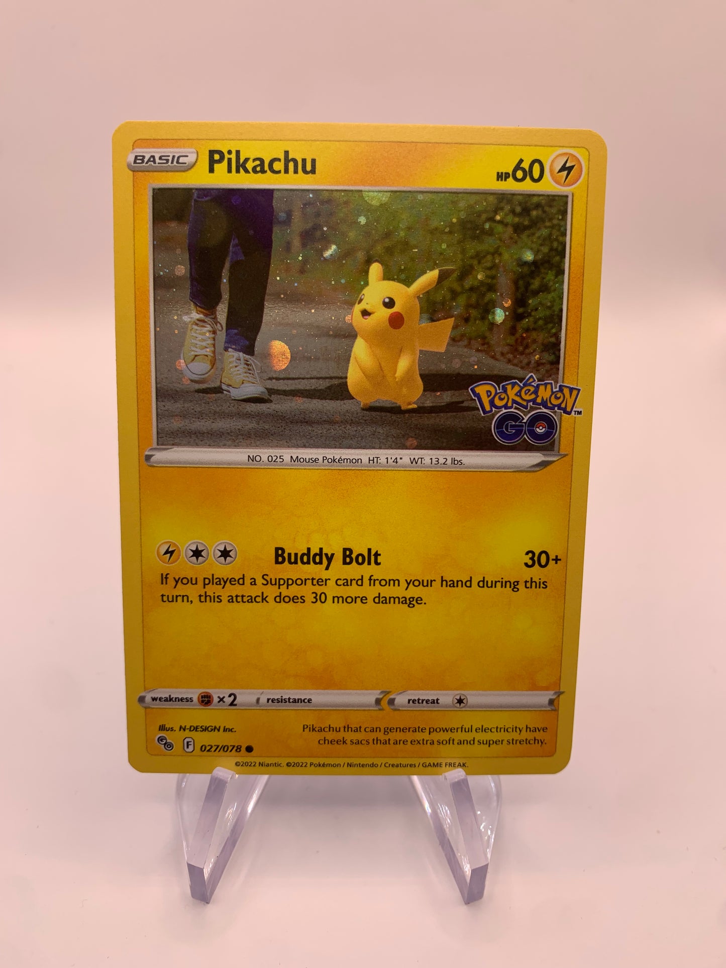 Pokemon Karte Holo Pikachu 27/78 Englisch