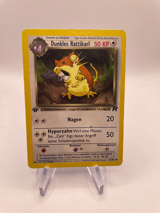 Pokemon Karte Rocket Dunkles Rattikarl 51/82 Deutsch