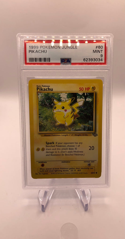 Pokemon Karte PSA 9 Jungel Pikachu 60/64 Englisch