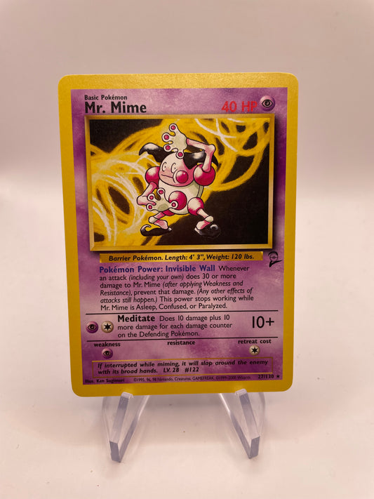 Pokemon Karte Base-Set 2 Mr. Mime 27/130 Englisch