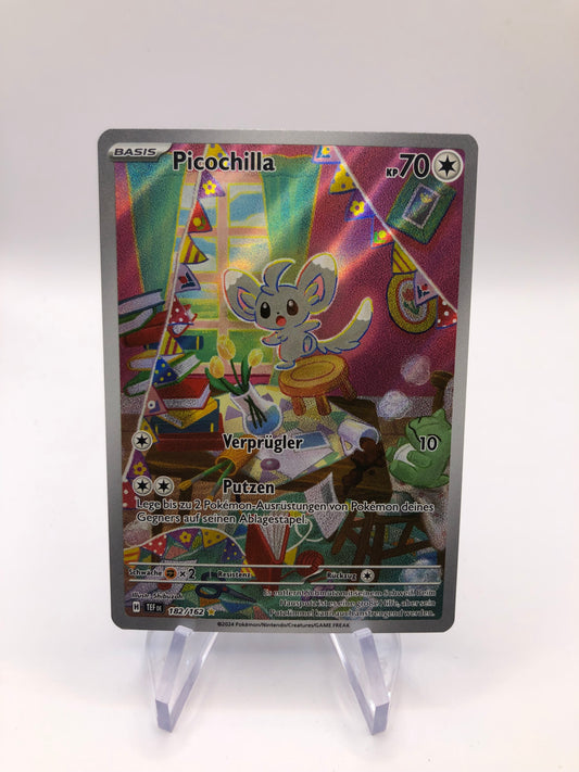 Pokemon Karte Art-Rare Picochilla 182/162 Deutsch