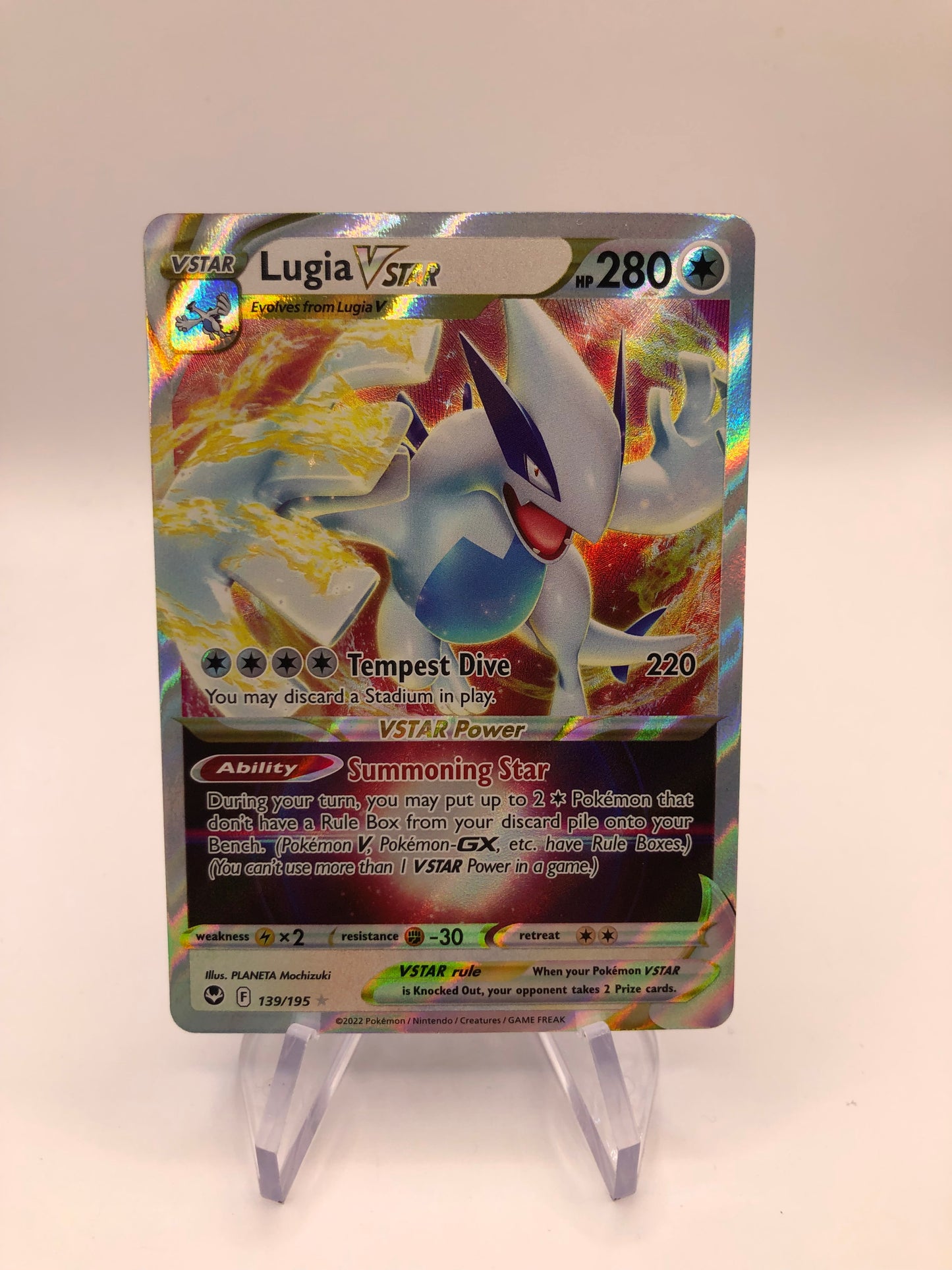 Pokemon Karte Vstar Lugia 139/195 Englisch