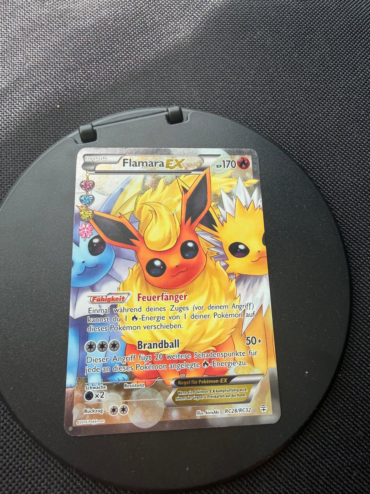 Pokemon Karte EX Flamara RC28/RC32 Deutsch