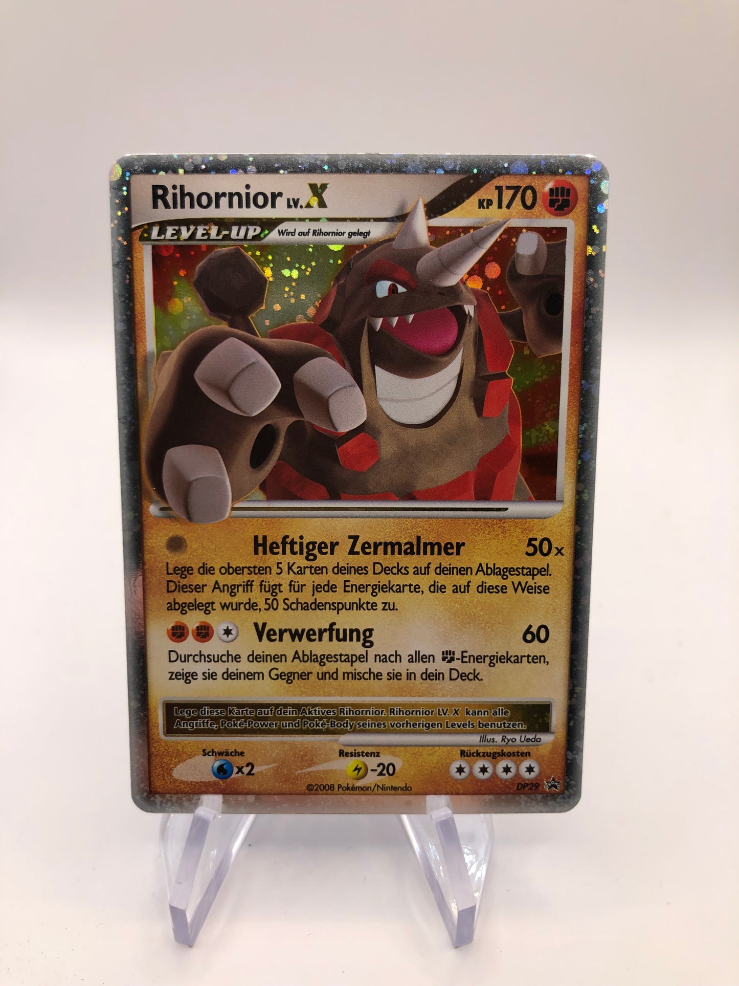 Pokemon Karte Holo Lv.X Promo Rihornior DP29 Deutsch