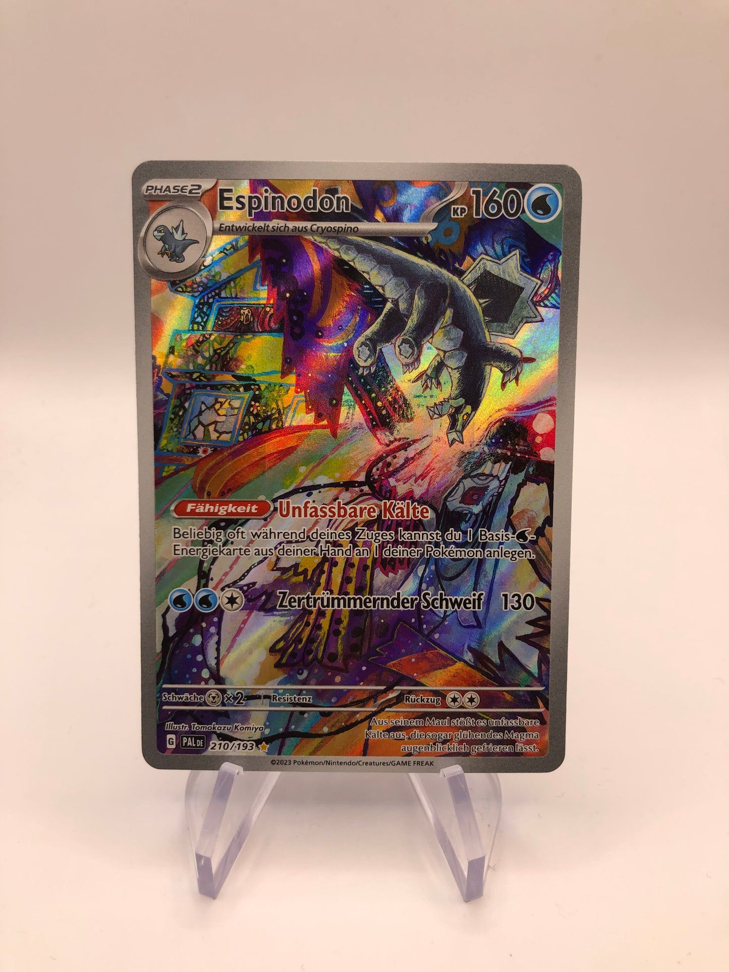 Pokemon Karte Art Rare Espinodon 210/193 Deutsch