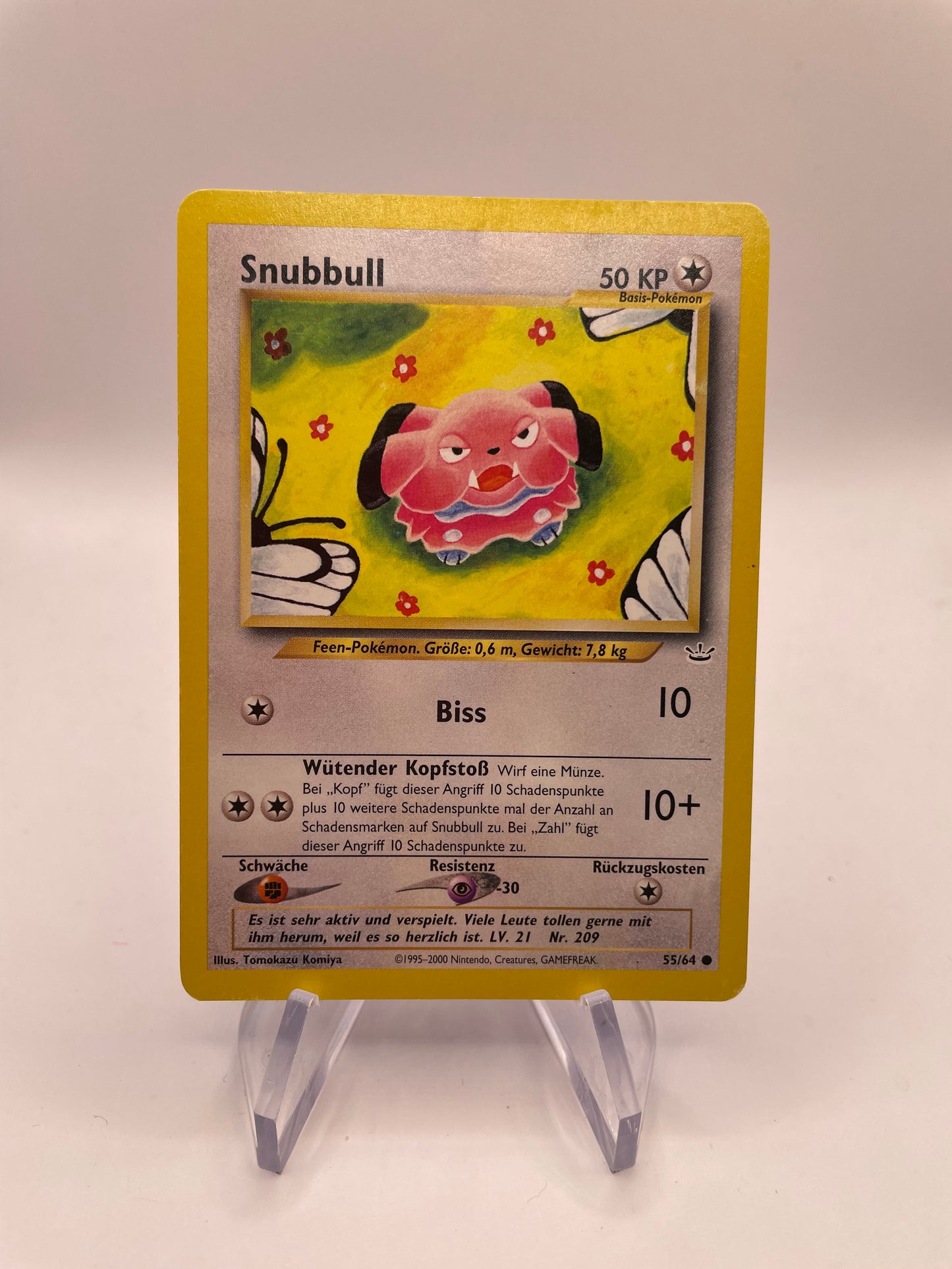 Pokemon Karte Neo Revolution Snubbull 55/64 Deutsch