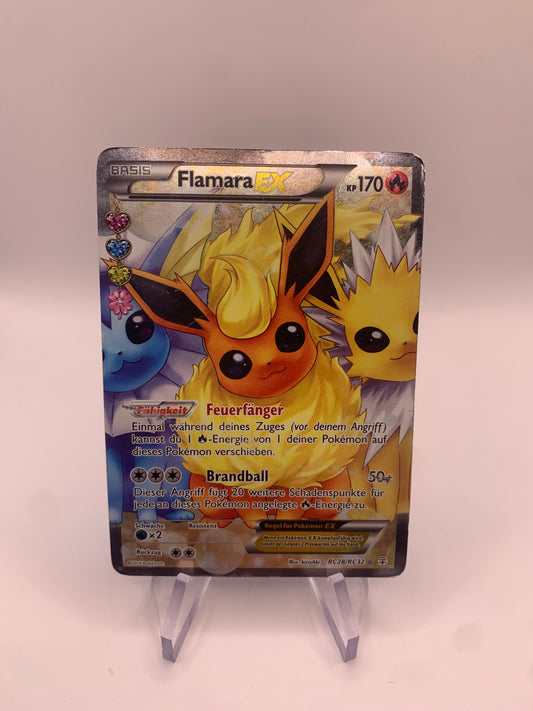 Pokemon Karte Ex Alt-Art Flamara RC28/RC32 Deutsch