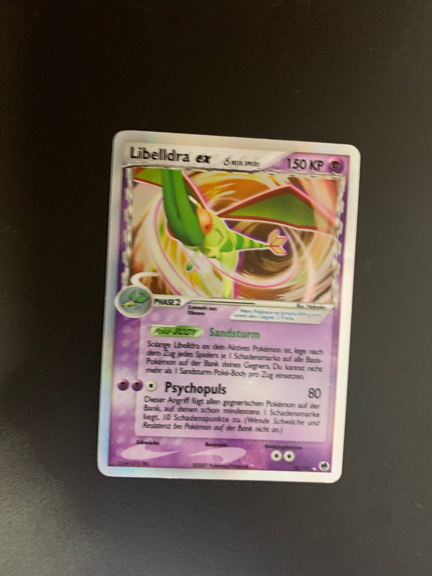 Pokemon Karte EX Libelldra 92/101 Deutsch