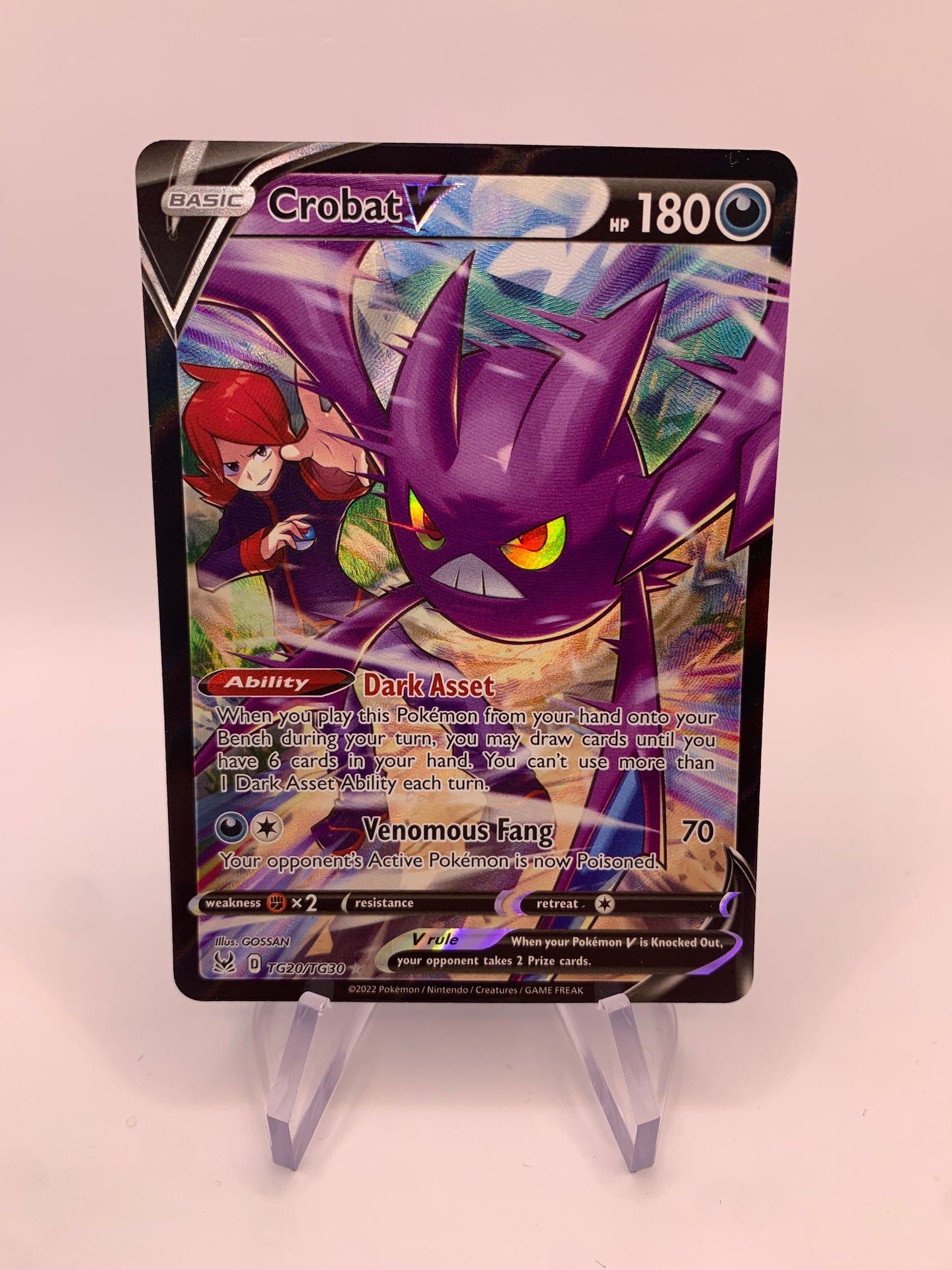 Pokemon Karte V Alt-Art Iksbat TG20/TG30 Englisch