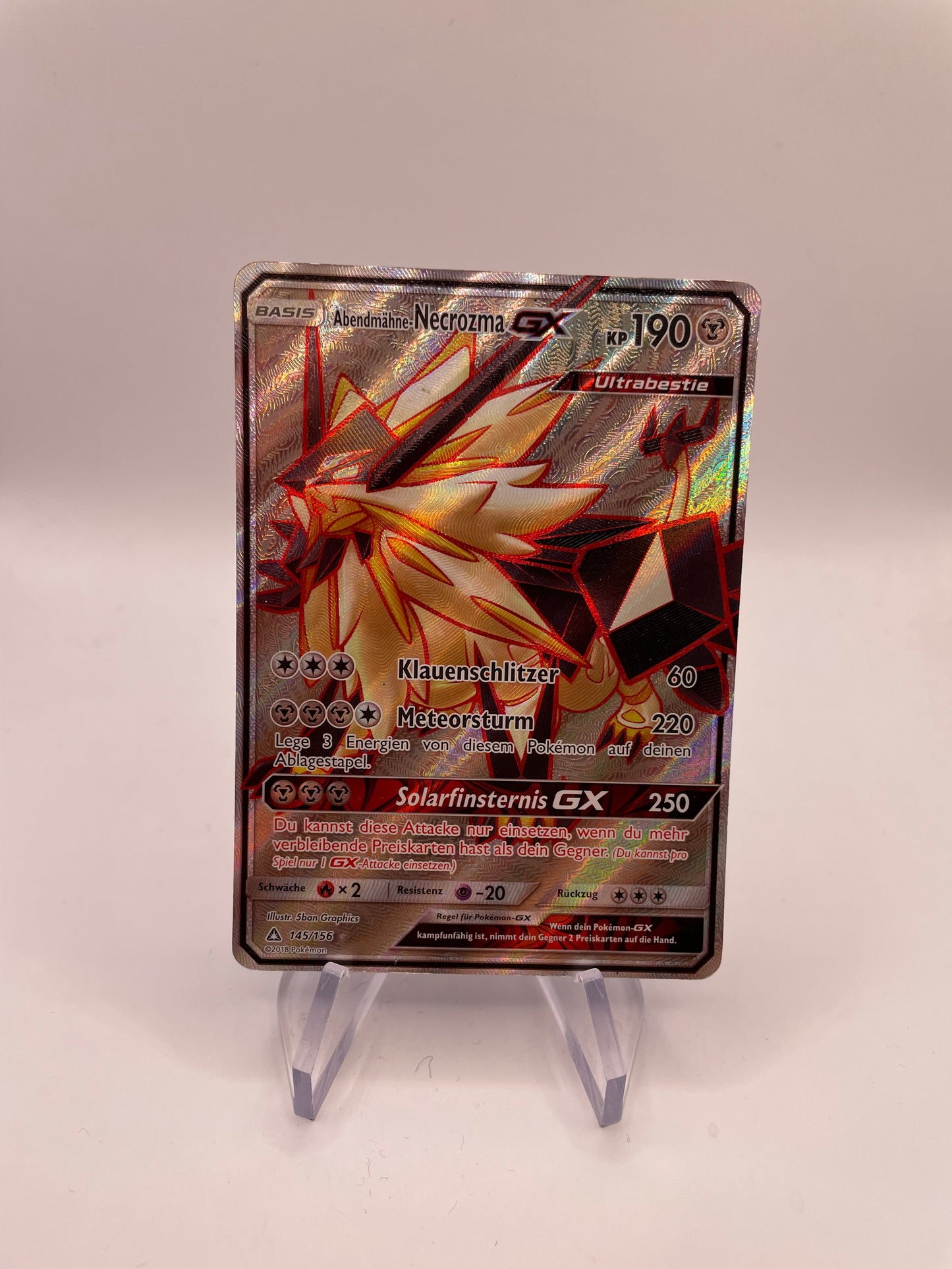 Pokemon Karte GX Necrozma 145/156 Deutsch