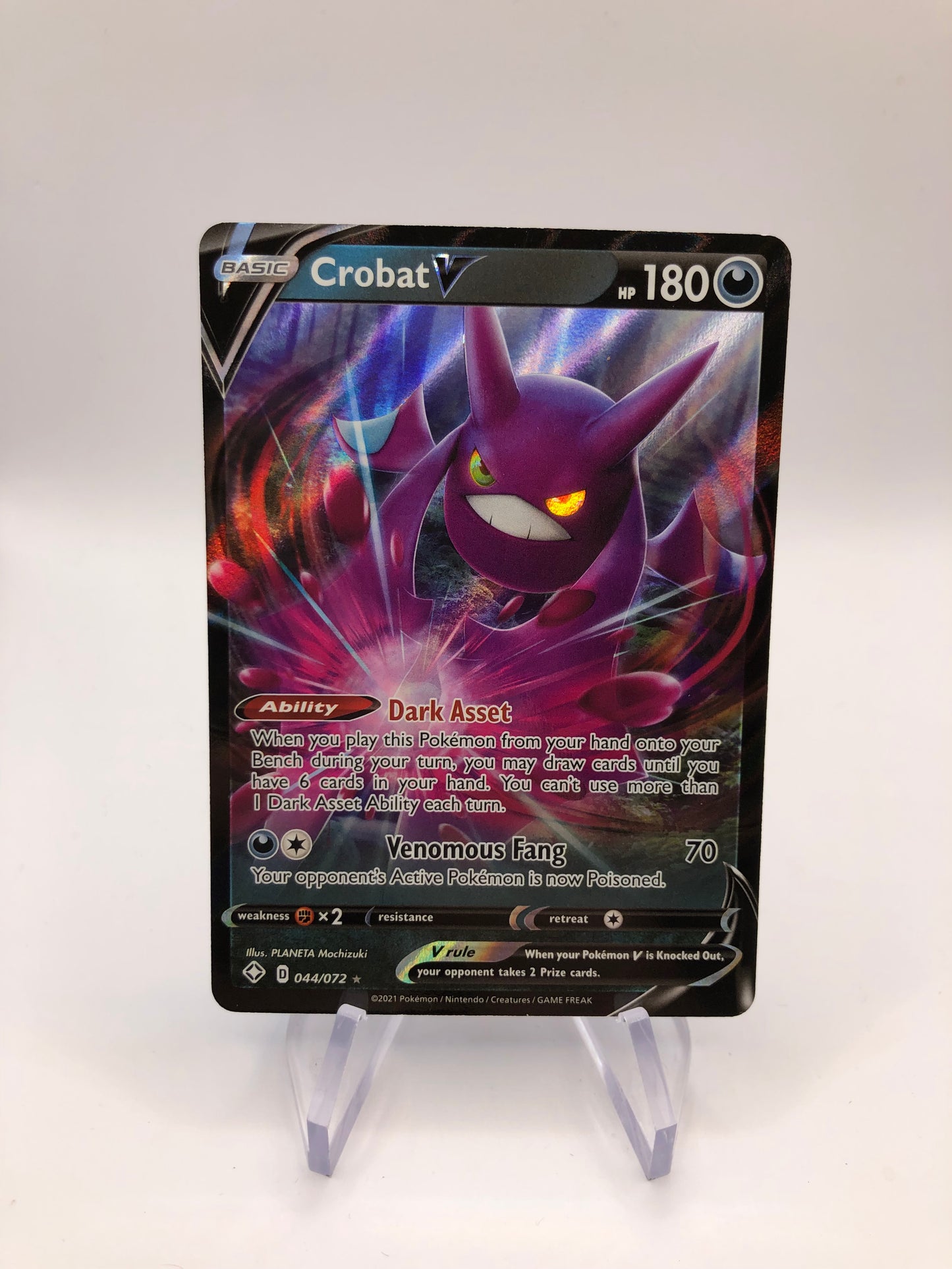 Pokemon Karte V Crobat 44/72 Englisch