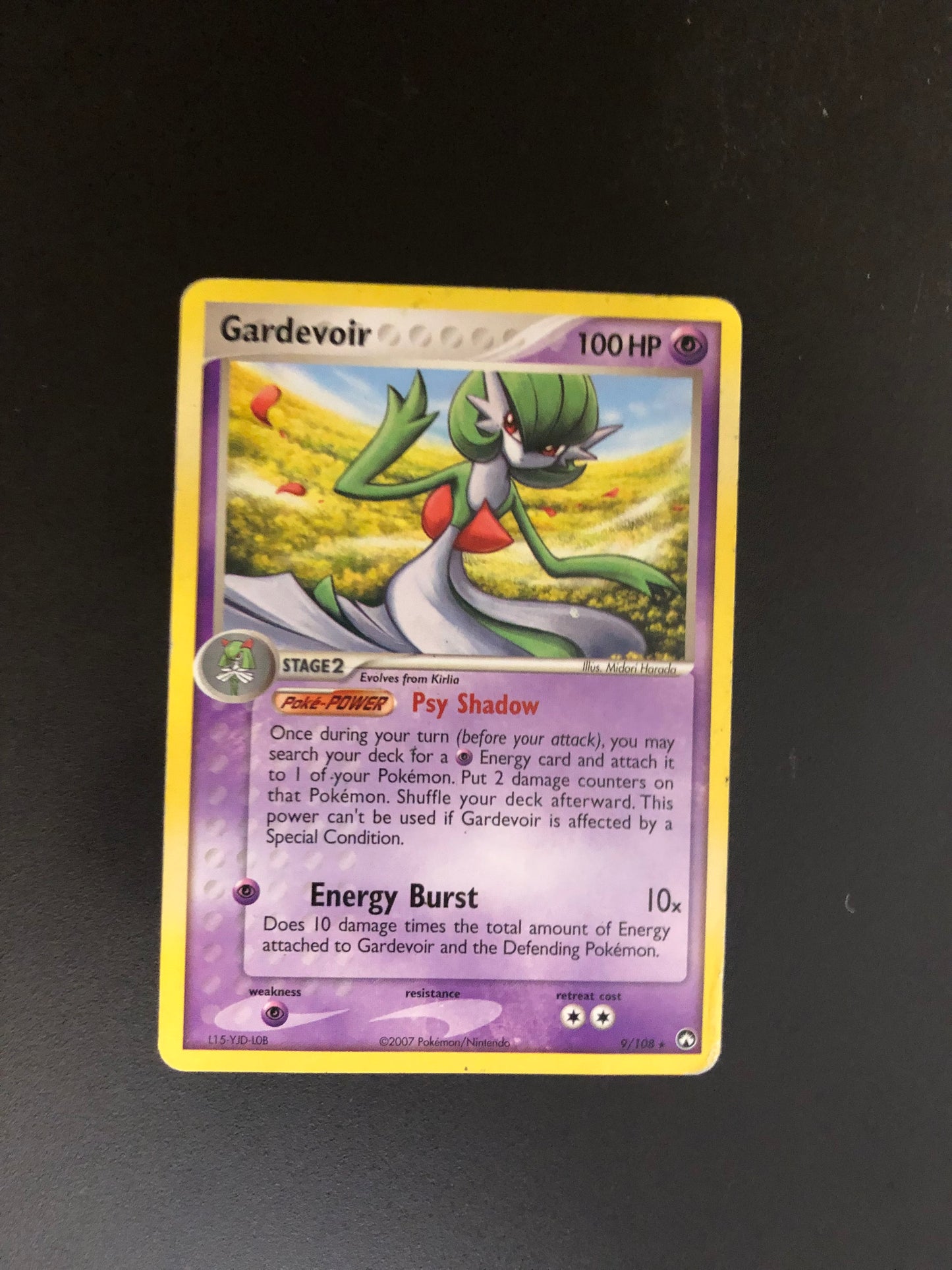 Pokemon Karte Gardevoir 9/108 Englisch