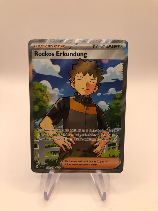 Pokemon Karte Trainer Rockos Erkundung 179/159 Deutsch