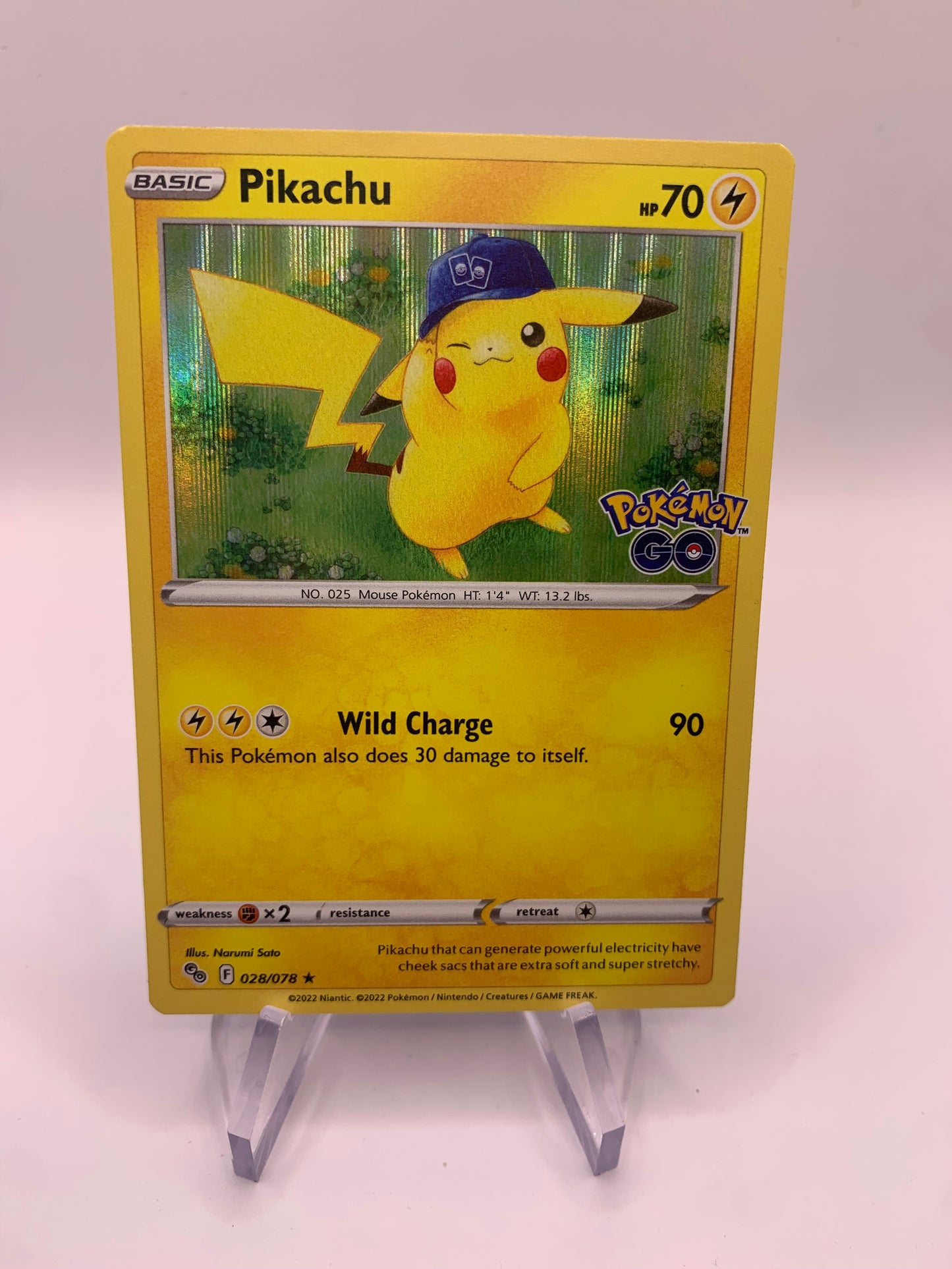 Pokemon Karte Holo Pikachu 28/78 Englisch