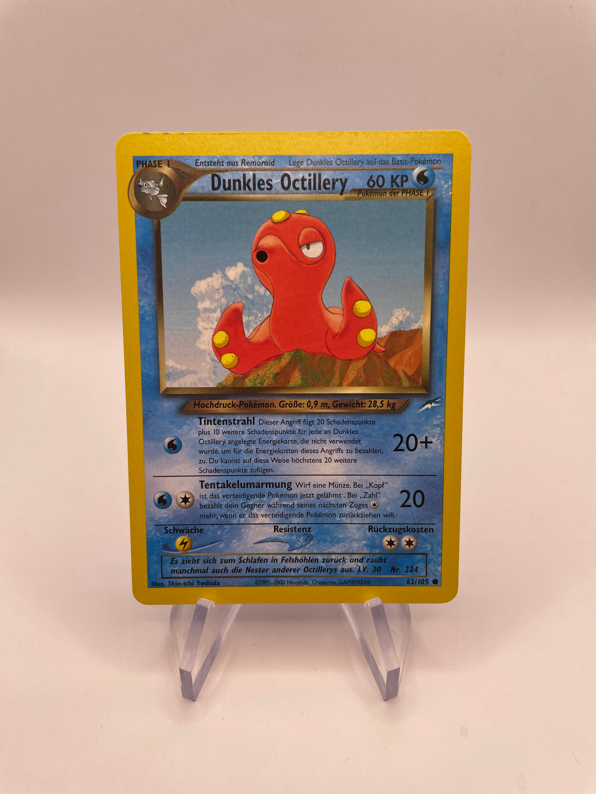 Pokemon Karte Dunkles Octillery Neo Destiny 62/105 Deutsch