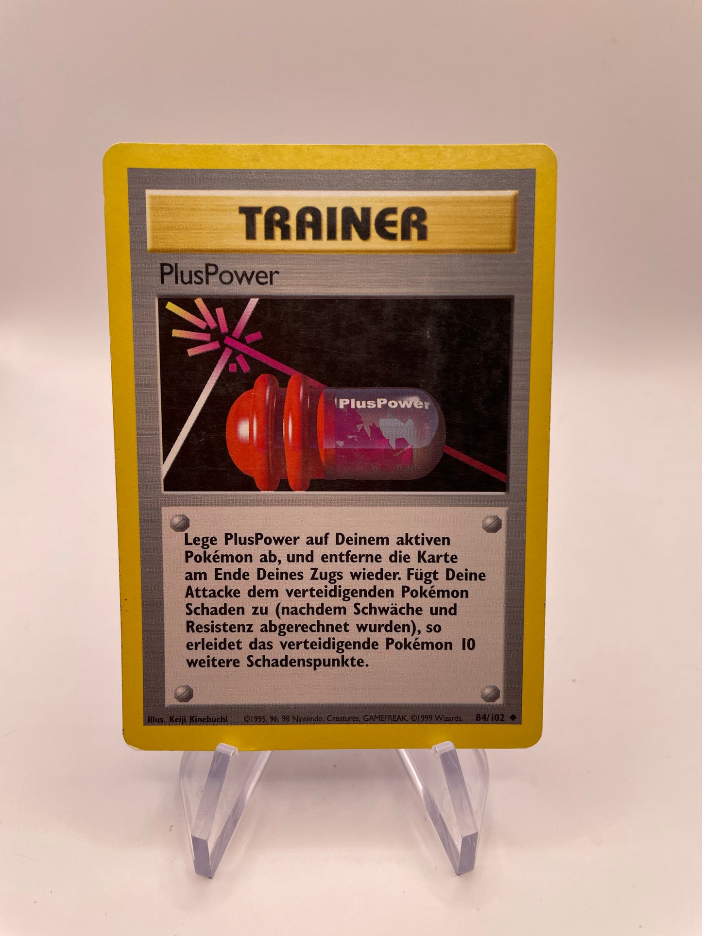 Pokemon Karte Trainer PlusPower 84/102 Bas-Set Deutsch