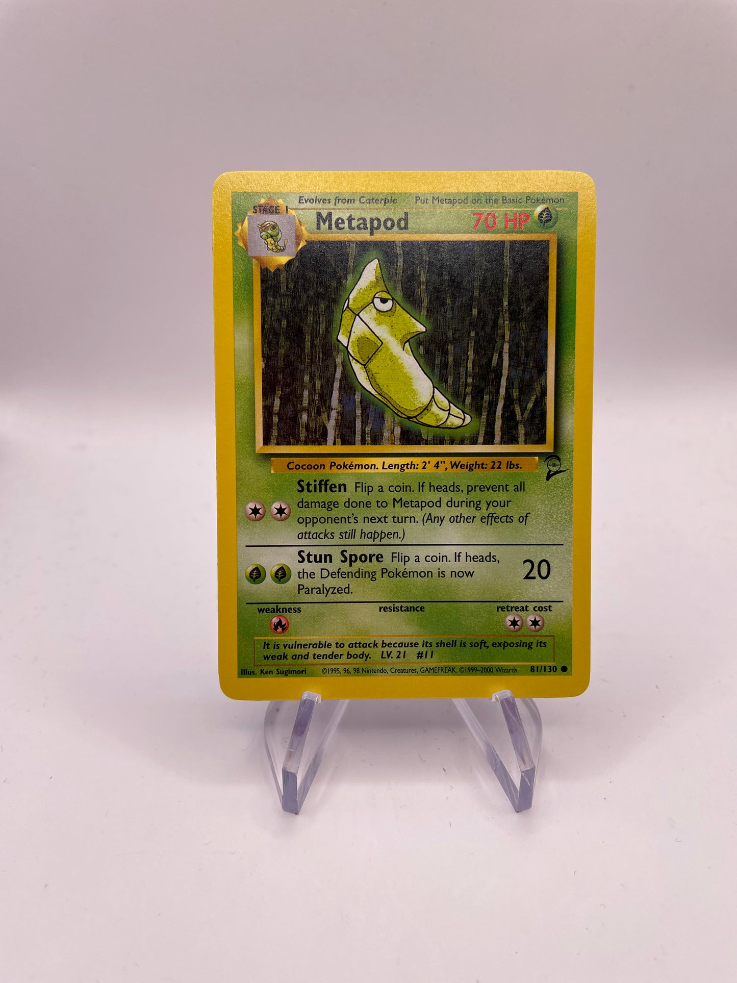 Pokemon Karte Base Set 2 Metapod 81/130 Englisch