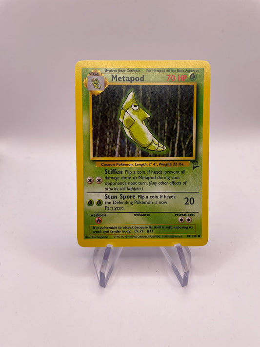 Pokemon Karte Base Set 2 Metapod 81/130 Englisch
