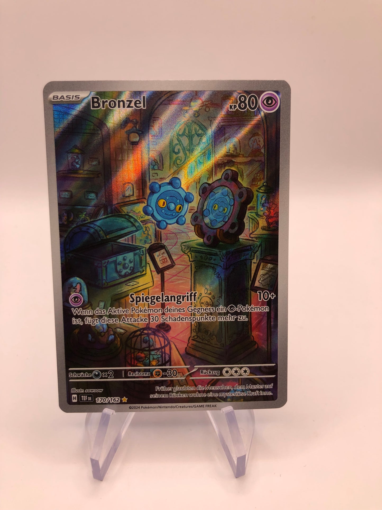 Pokemon Karte Art-Rare Bronzel 170/162 Deutsch